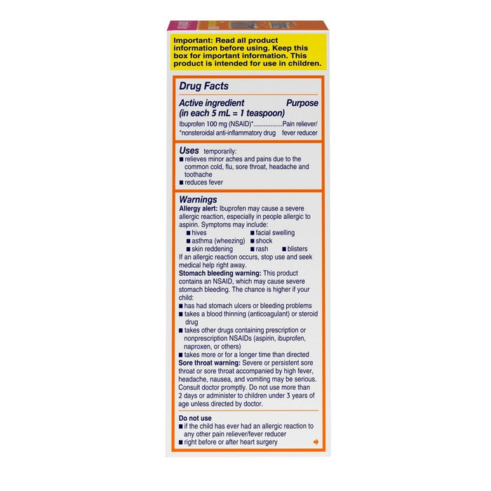 Children's Motrin Pain Reliever/Fever Reducer Liquid - Ibuprofen (NSAID) - Berry - 4 fl oz