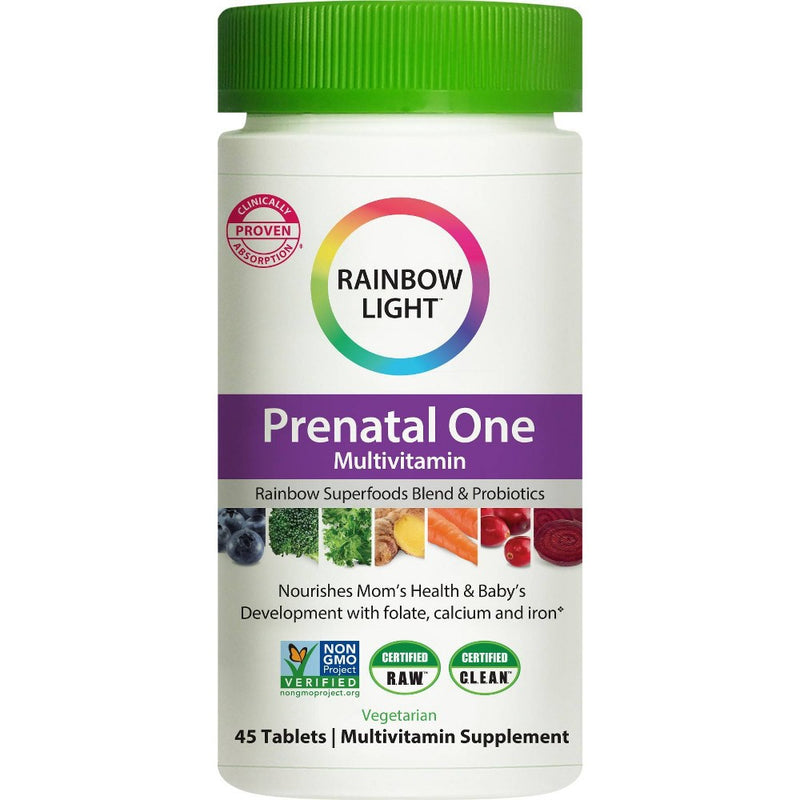 Rainbow Light Prenatal One Plus Superfoods & Probiotics Multivitamin Tablets - 45ct
