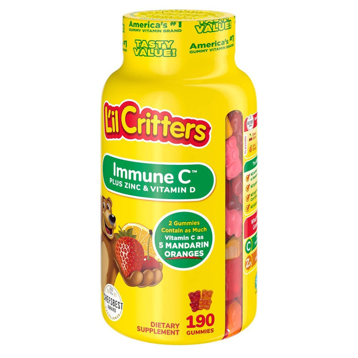 L'il Critters Immune C Dietary Supplement Gummies - Fruit - 190ct
