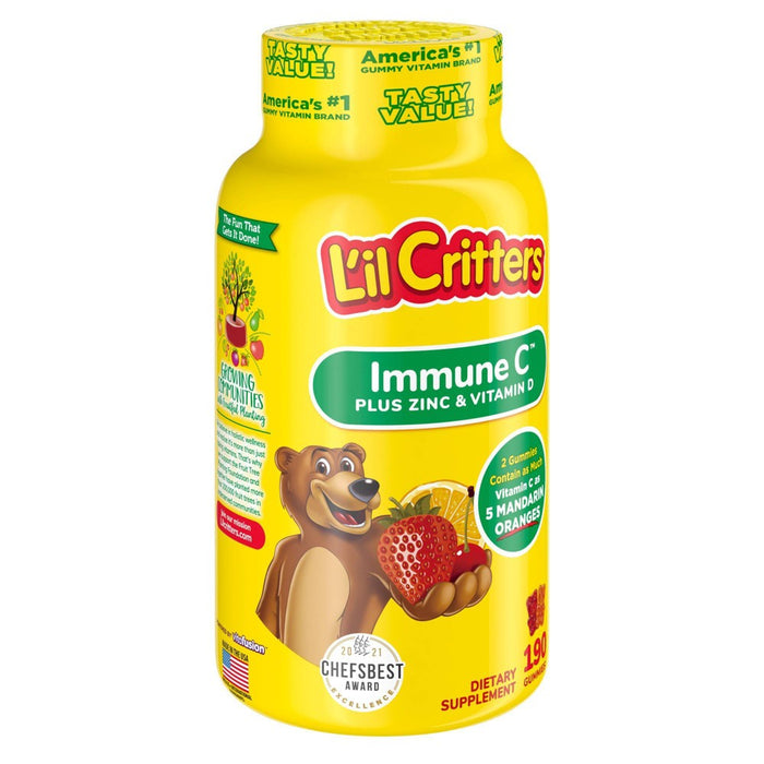 L'il Critters Immune C Dietary Supplement Gummies - Fruit - 190ct