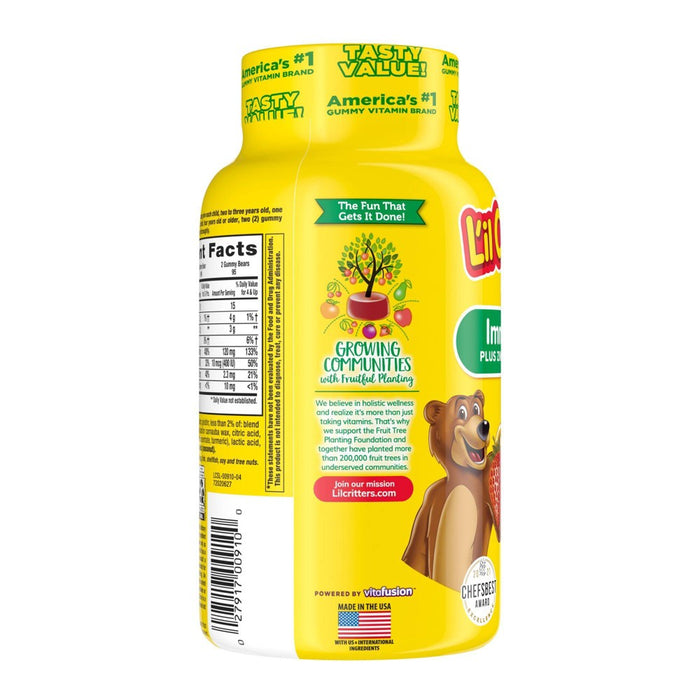 L'il Critters Immune C Dietary Supplement Gummies - Fruit - 190ct