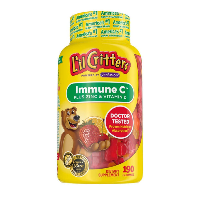 L'il Critters Immune C Dietary Supplement Gummies - Fruit - 190ct