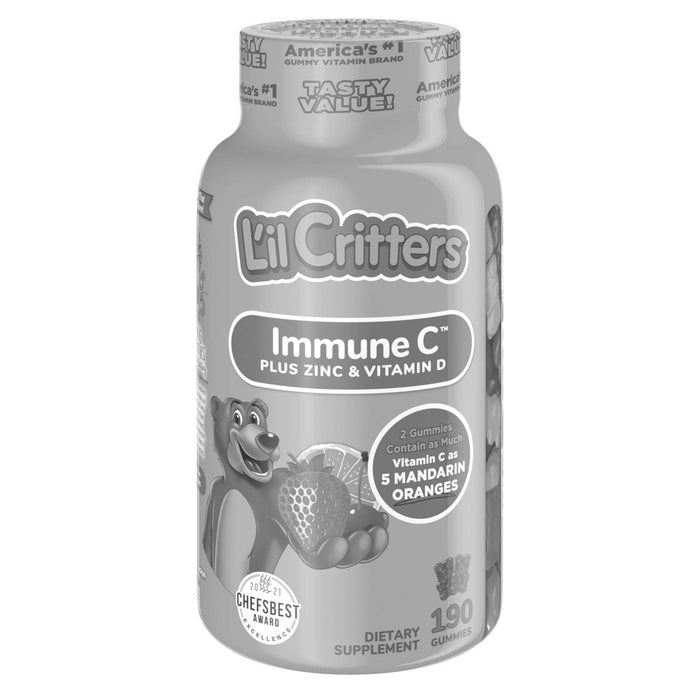 L'il Critters Immune C Dietary Supplement Gummies - Fruit - 190ct