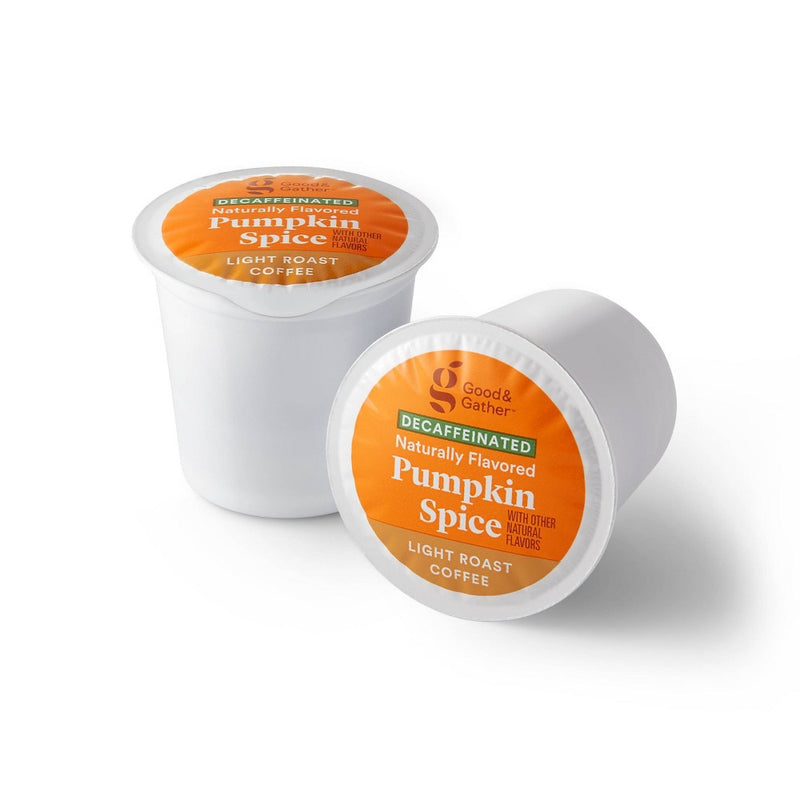 Naturally Flavored Decaf Pumpkin Spice Light Roast Coffee - 16ct Single Serve Pods - Good & Gather™
