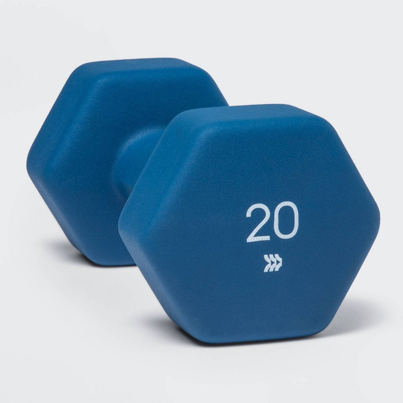 Neoprene Dumbbell 20lbs Blue - All in Motion™ (LOCAL PICKUP ONLY)