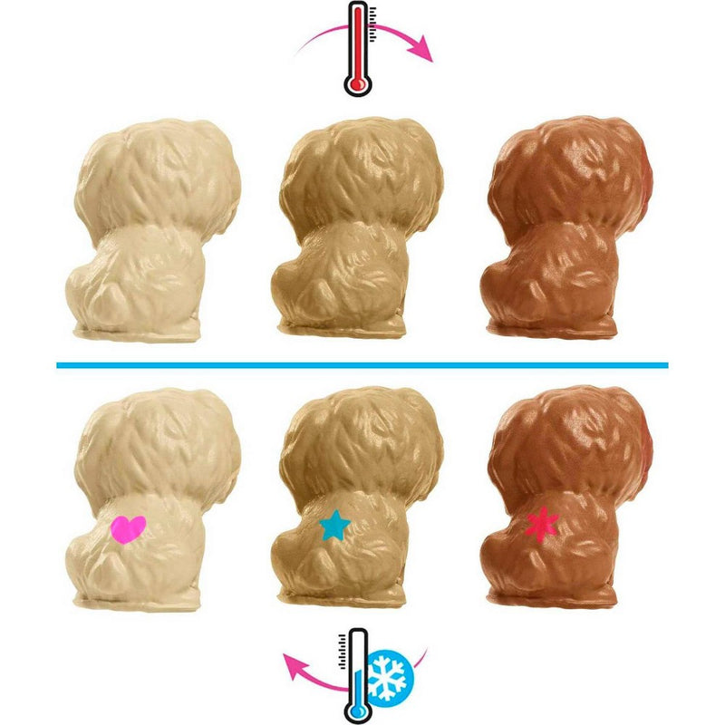 Barbie Doll Newborn Pups Playset - Brunette Hair