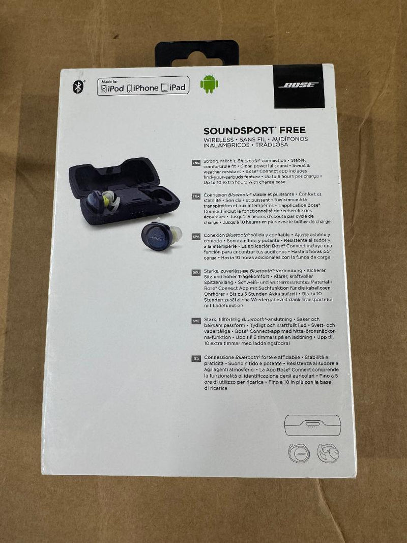 Bose SoundSport Free True Wireless Earbuds - Blue SEALED
