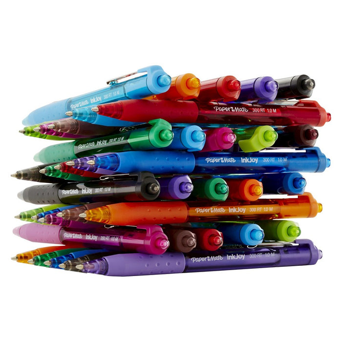Paper Mate Ink Joy 300RT 8pk Ballpoint Pens 1.0mm Multicolored