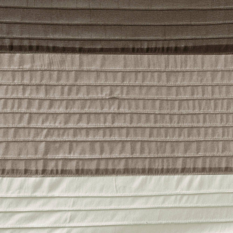 Salem Solid Pieced Polyester Shower Curtain Tan