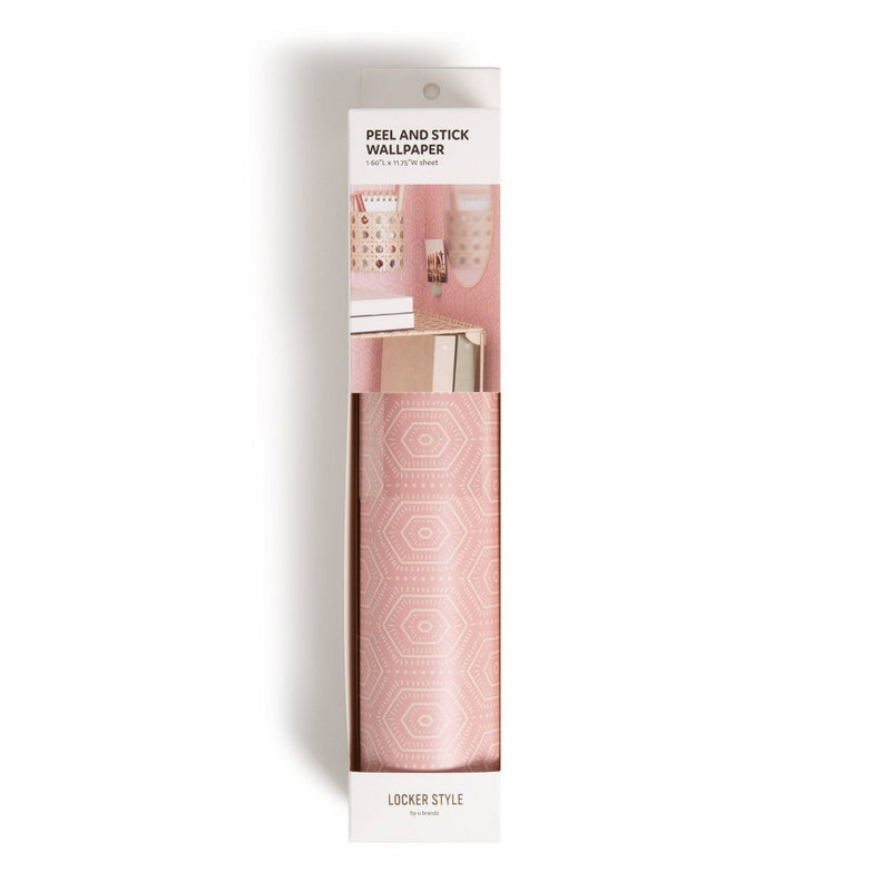 Locker Wallpaper Neutral Boho Pink - U Brands