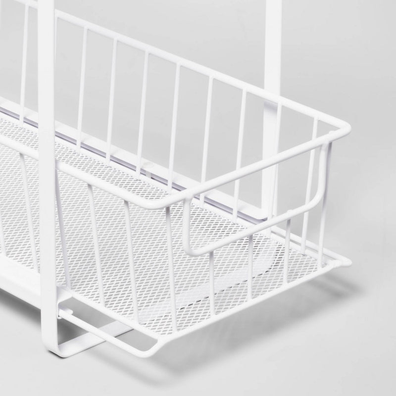 Two Tiered Slide Out Organizer White - Brightroom™