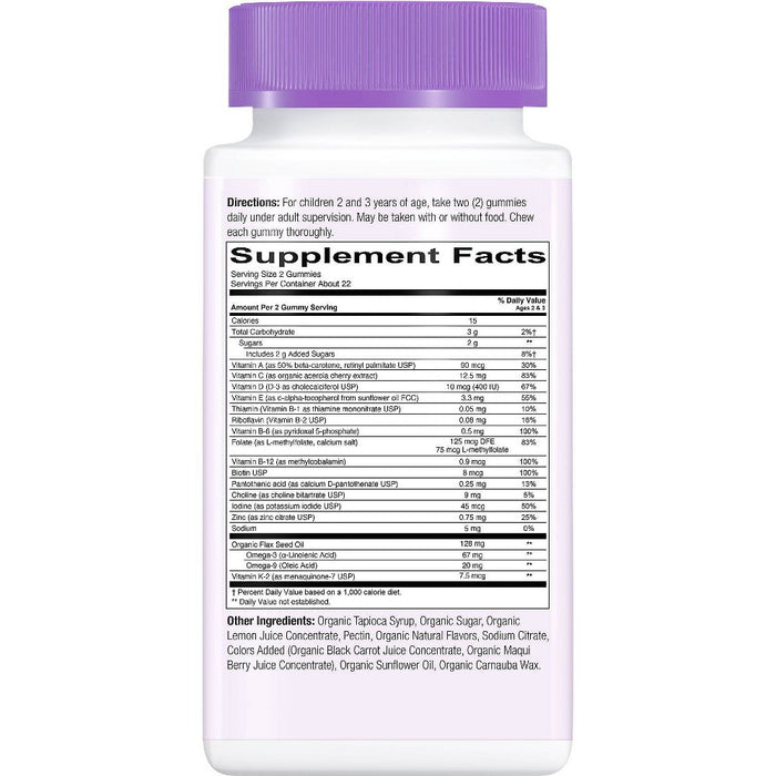 SmartyPants Organics Toddler Formula Multivitamin Vegan Gummies - 45ct