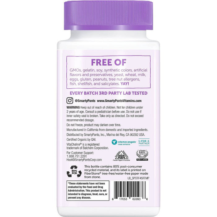 SmartyPants Organics Toddler Formula Multivitamin Vegan Gummies - 45ct