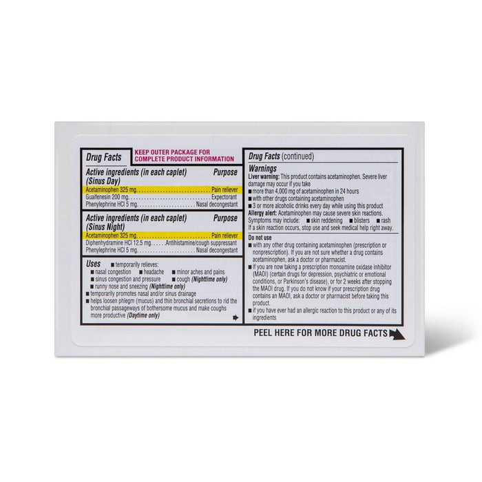 Day & Night Maximum Strength Sinus Relief Caplets - 20ct - up & up™
