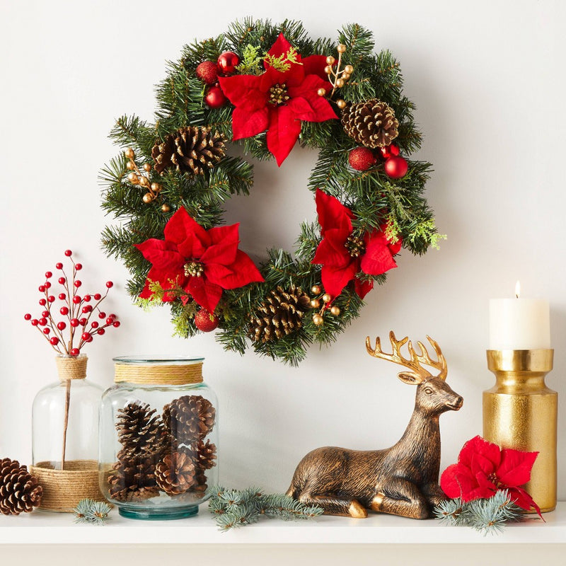 12ct Cinnamon Scented Pinecone Decorative Filler Natural/Glitter - Wondershop™