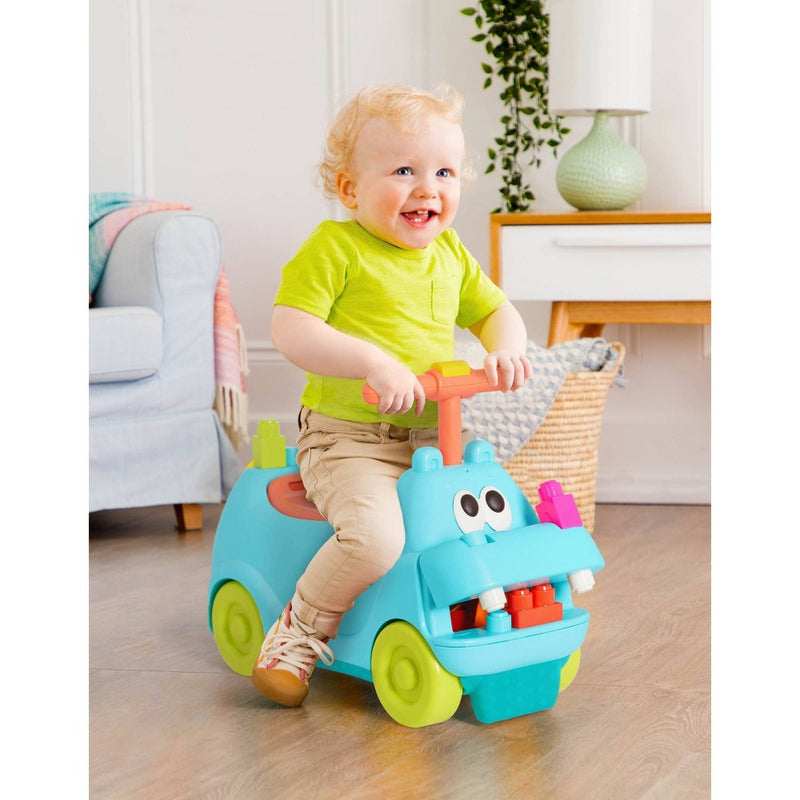 Land of B. - Hippo Ride-On & Building Blocks - Locbloc