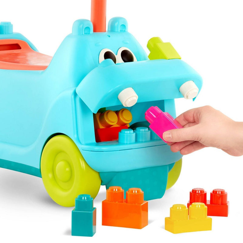 Land of B. - Hippo Ride-On & Building Blocks - Locbloc