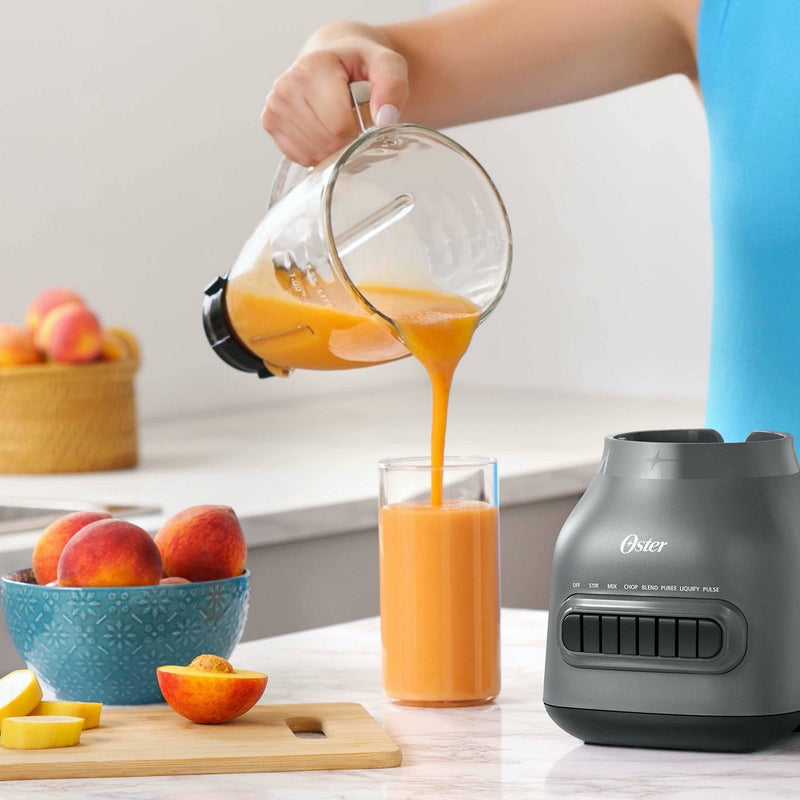 Oster Easy-to-Clean Blender with Dishwasher-Safe Glass Jar with a 20 oz. Blend-n-Go Cup
