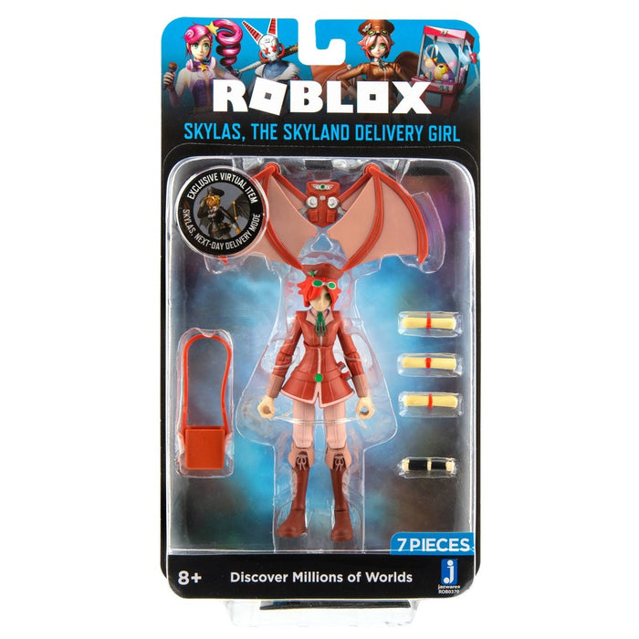 Roblox Imagination Collection - Skylas, the Skyland Delivery Girl Figure Pack (Includes Exclusive Virtual Item)
