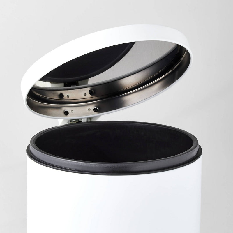 12L Round Step Trash Can White - Brightroom™