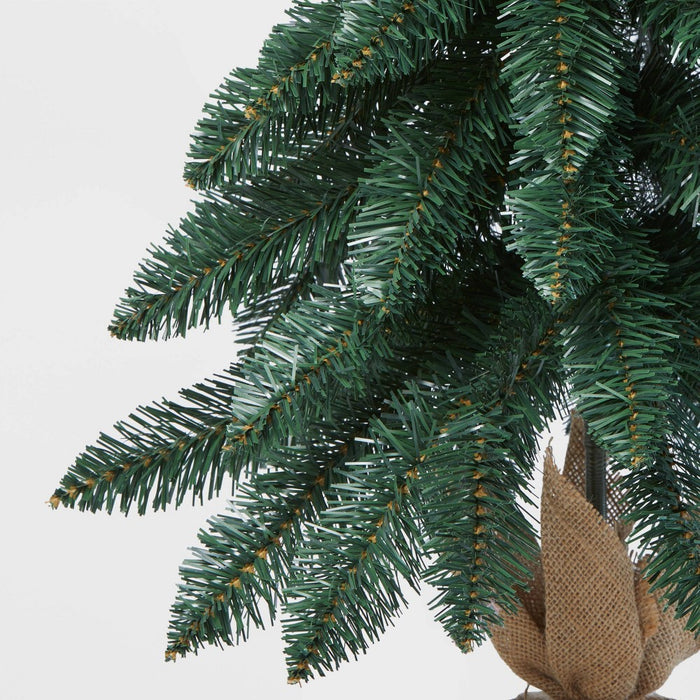 3' Unlit Downswept Alberta Spruce Mini Artificial Christmas Tree with Burlap Base - Wondershop™ (LOCAL PICKUP ONLY)