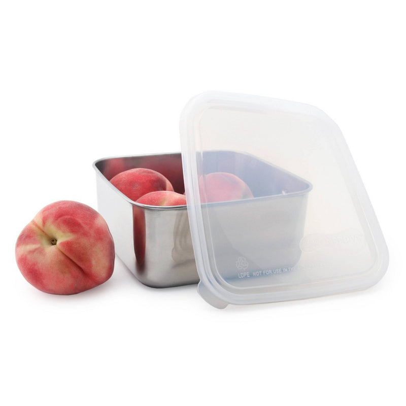 U-Konserve To-Go Stainless Steel Food-Storage Set - 2-50oz Square Containers with Clear Lids