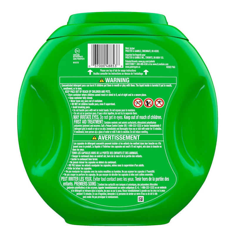Gain flings! Laundry Detergent Pacs - Original - 44oz/60ct