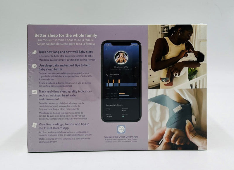 Owlet Dream Sock Baby Monitor Blue New & Factory Sealed