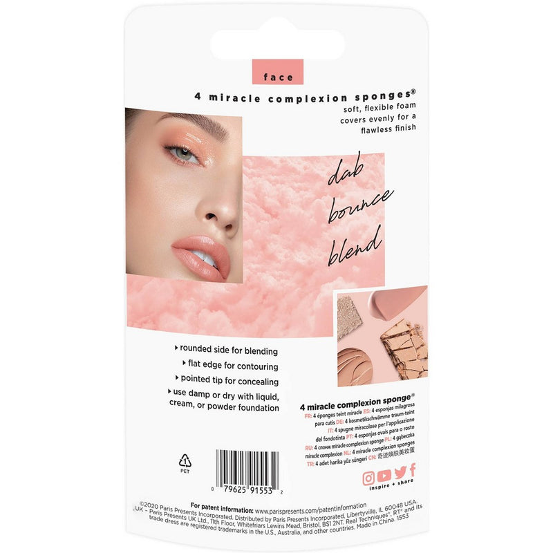 Real Techniques Sponge+ Miracle Complexion Sponge - 4ct