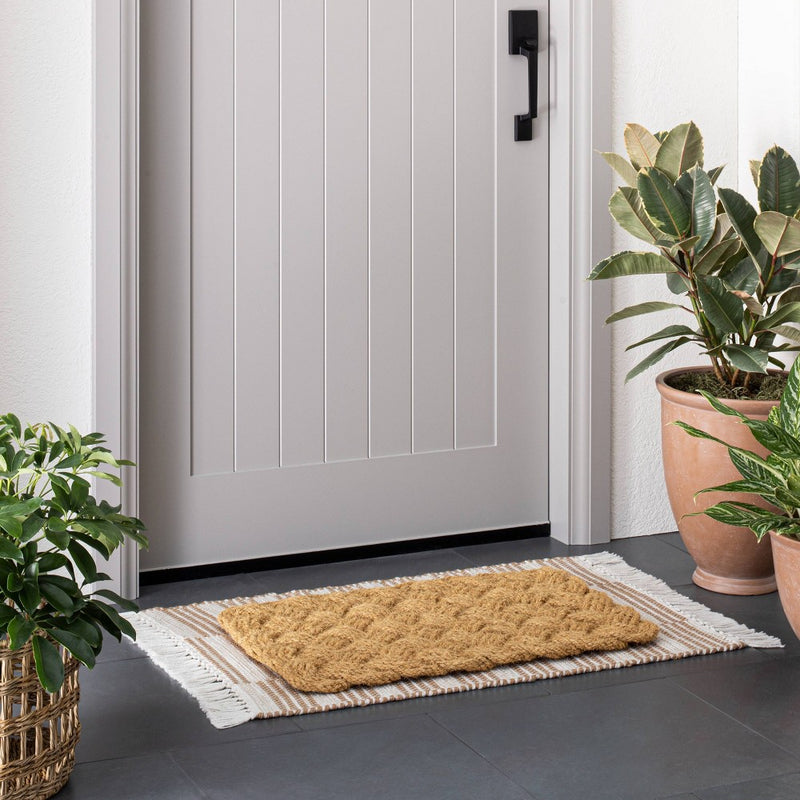 Lovers Knot Door Mat Neutral - Threshold™ designed with Studio McGee (LOCAL PICKUP ONLY)