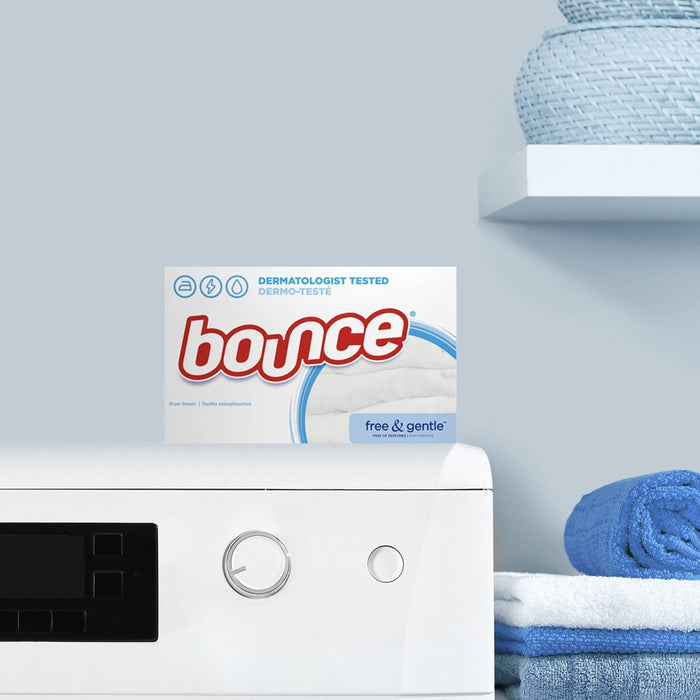 Bounce Fabric Softener Dryer Sheets Free & Gentle - 160ct