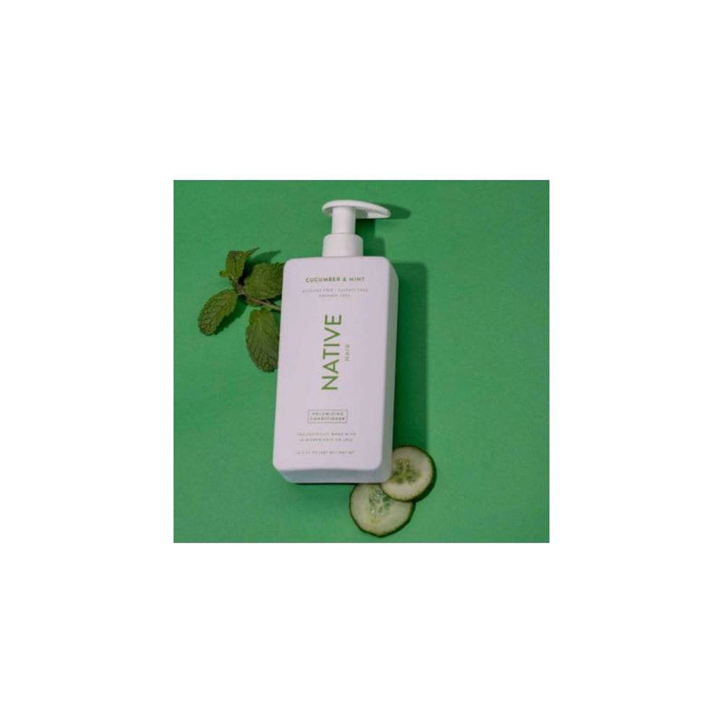Native Travel Size Vegan Cucumber & Mint Natural Volume Conditioner, Clean, Sulfate, Paraben and Silicone Free - 3 fl oz