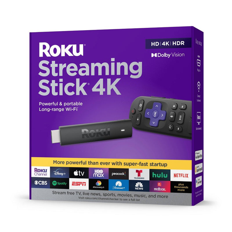 Roku Streaming Stick 4K 2021 Streaming Device 4K/HDR/ Dolby Vision - 3820R *NEW*