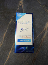 Secret Clinical Strength Clear Gel Antiperspirant & Deodorant - 2.6oz EXP 02/26