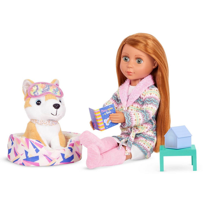 Glitter Girls Bedtime Pet with Dog House Nightlight Accessory Set  for 14" Dolls