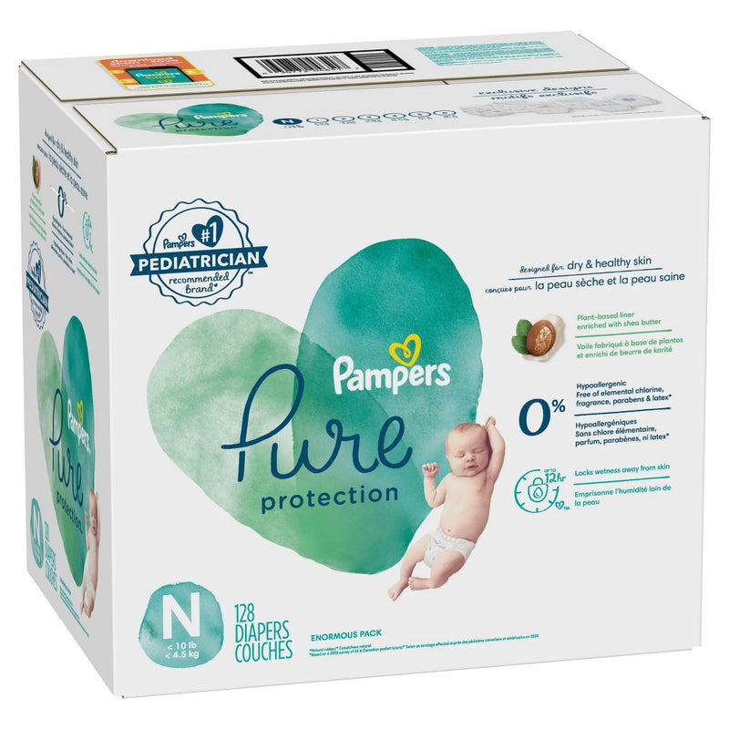 Pampers Pure Protection Diapers Enormous Pack - Newborn - 128ct