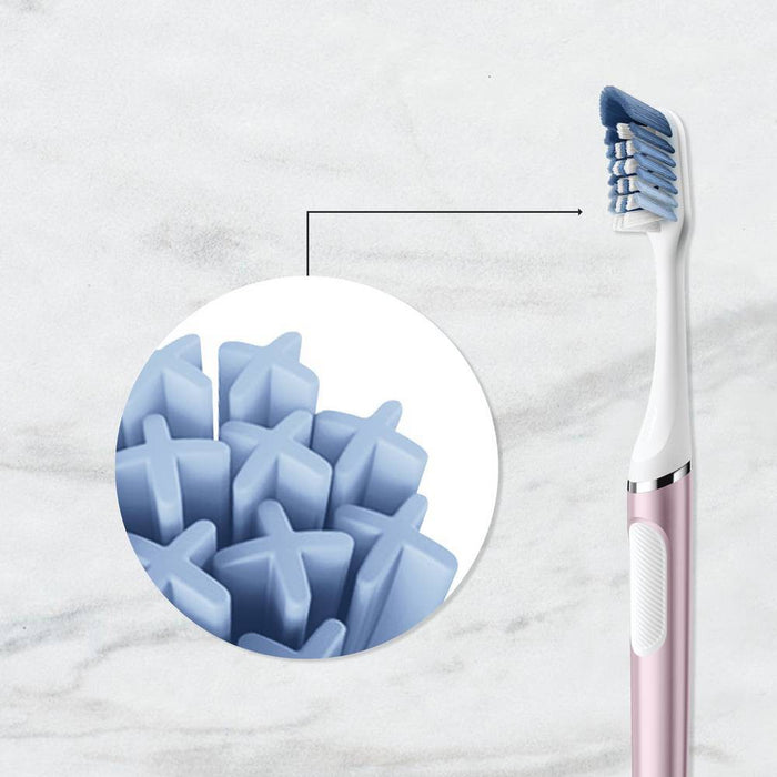 Oral-B Clic Manual Toothbrush with Magnetic Brush Holder - Metallic Rose