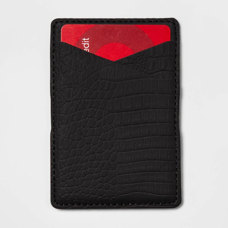 heyday™ Cell Phone Wallet Pocket with MagSafe - Black Croc