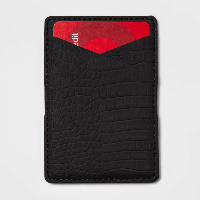 heyday™ Cell Phone Wallet Pocket with MagSafe - Black Croc