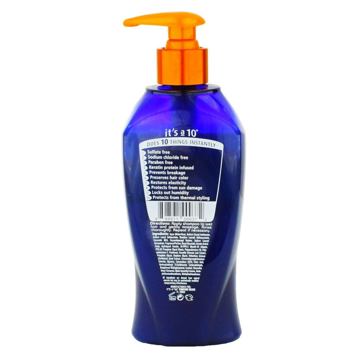It's a 10 Miracle plus Keratin Sulfate Free Shampoo- 10 fl oz