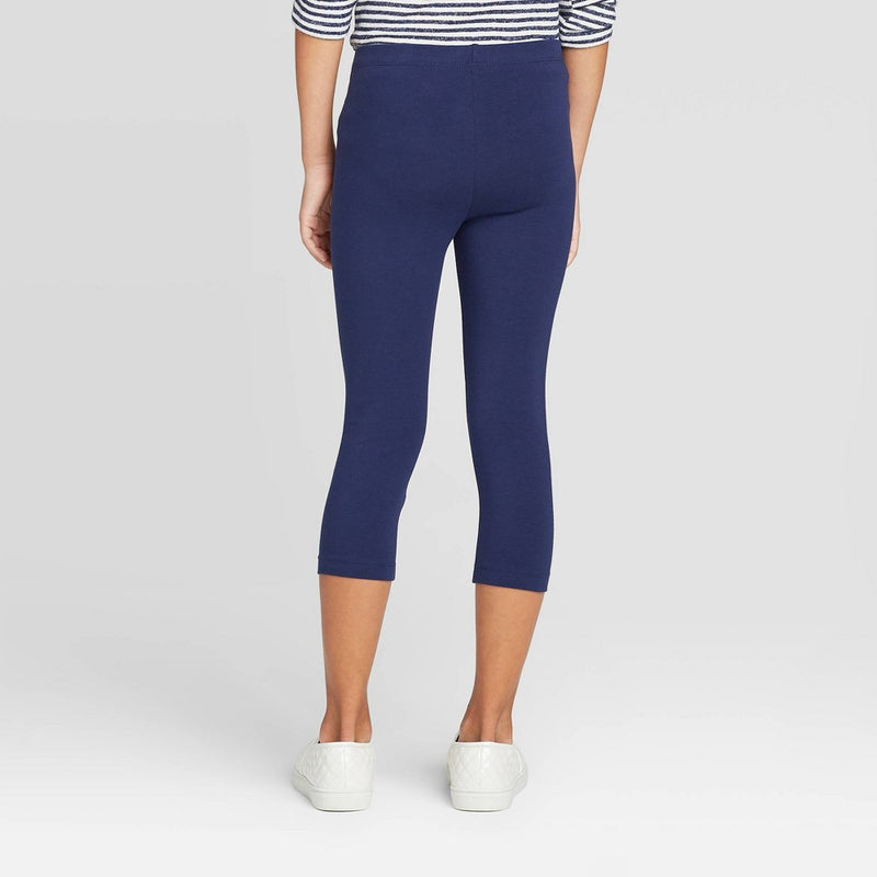 Girls' Capri Leggings - Cat & Jack™ Navy S