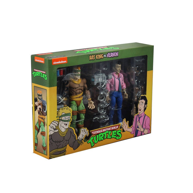 Teenage Mutant Ninja Turtles (Cartoon) - 7" Scale Action Figure - Rat King & Vernon 2 pack
