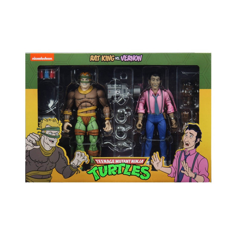 Teenage Mutant Ninja Turtles (Cartoon) - 7" Scale Action Figure - Rat King & Vernon 2 pack