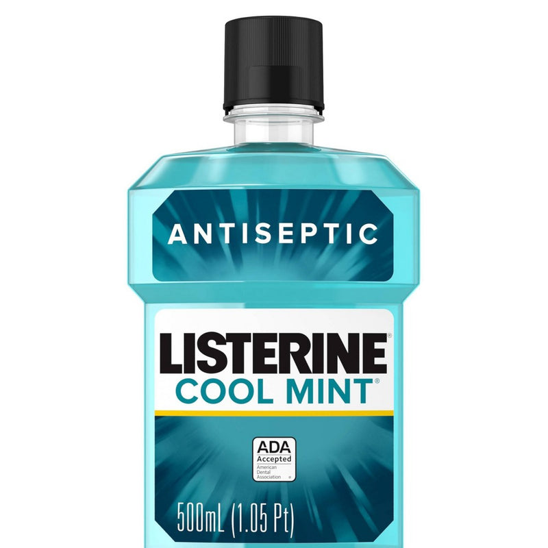 Listerine Cool Mint Antiseptic Mouthwash to Get Rid of Bad - Breath - 16.9 fl oz