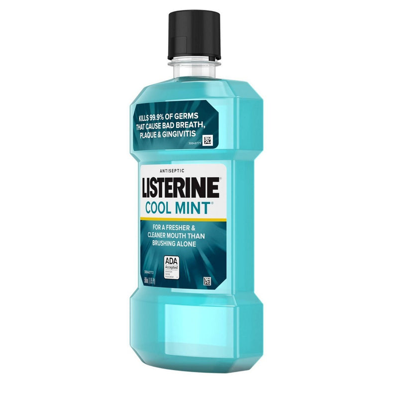 Listerine Cool Mint Antiseptic Mouthwash to Get Rid of Bad - Breath - 16.9 fl oz