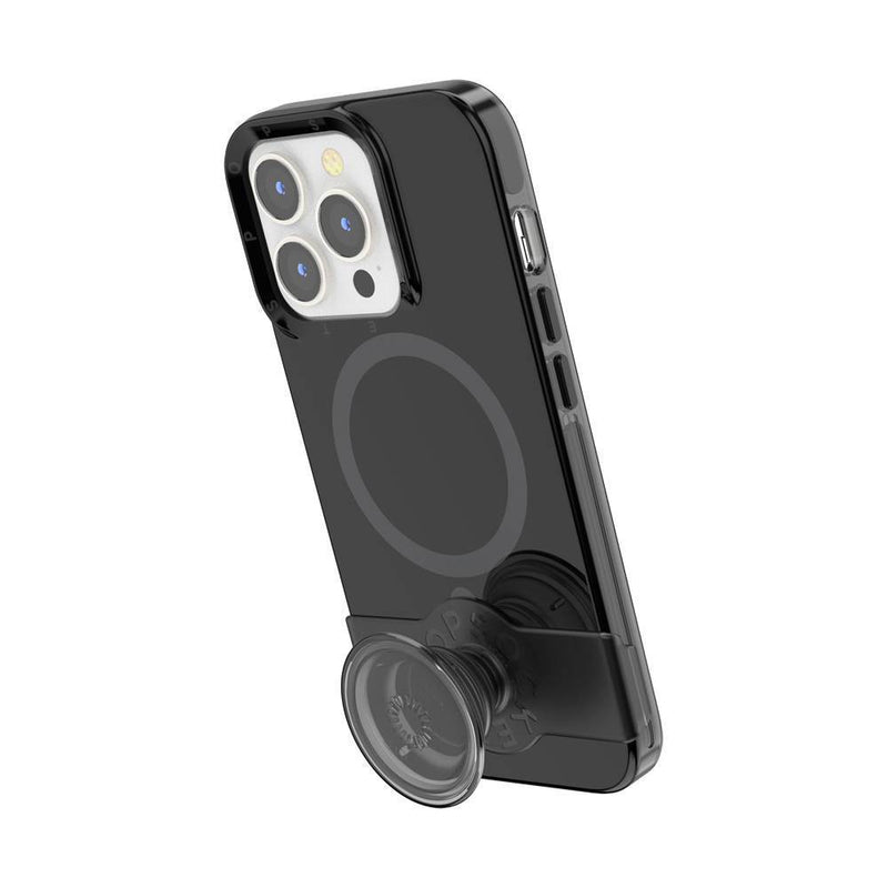 PopSockets PopCase Apple iPhone 13 Pro PopGrip Slide Case with MagSafe  - Black