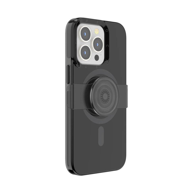 PopSockets PopCase Apple iPhone 13 Pro PopGrip Slide Case with MagSafe  - Black
