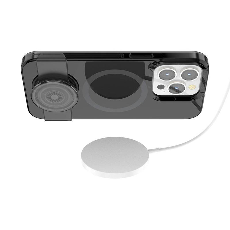 PopSockets PopCase Apple iPhone 13 Pro PopGrip Slide Case with MagSafe  - Black