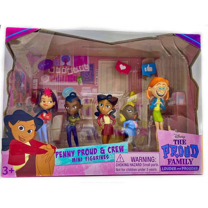 The Proud Family Louder and Prouder Penny Proud & Crew Mini Figurines Pack