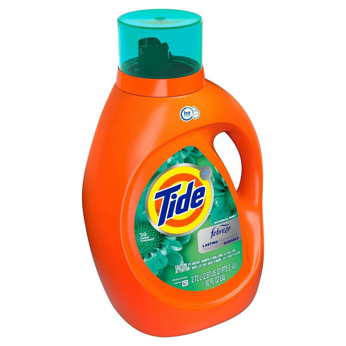 Tide Plus Febreze Freshness Botanical Rain HE Turbo Clean Liquid Laundry Detergent - 92 fl oz6